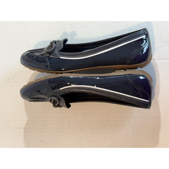 LL Bean Women's Coastal Rain Skimmers 7 M (B) Blue Low Duck Boat Slip On Shoes - Picture 9 of 12